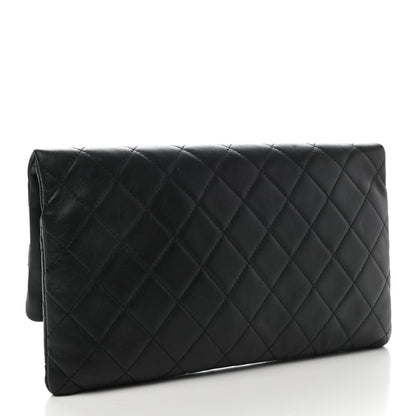 Chanel Lambskin Quilted CC Beauty Clutch Black 3 of 9