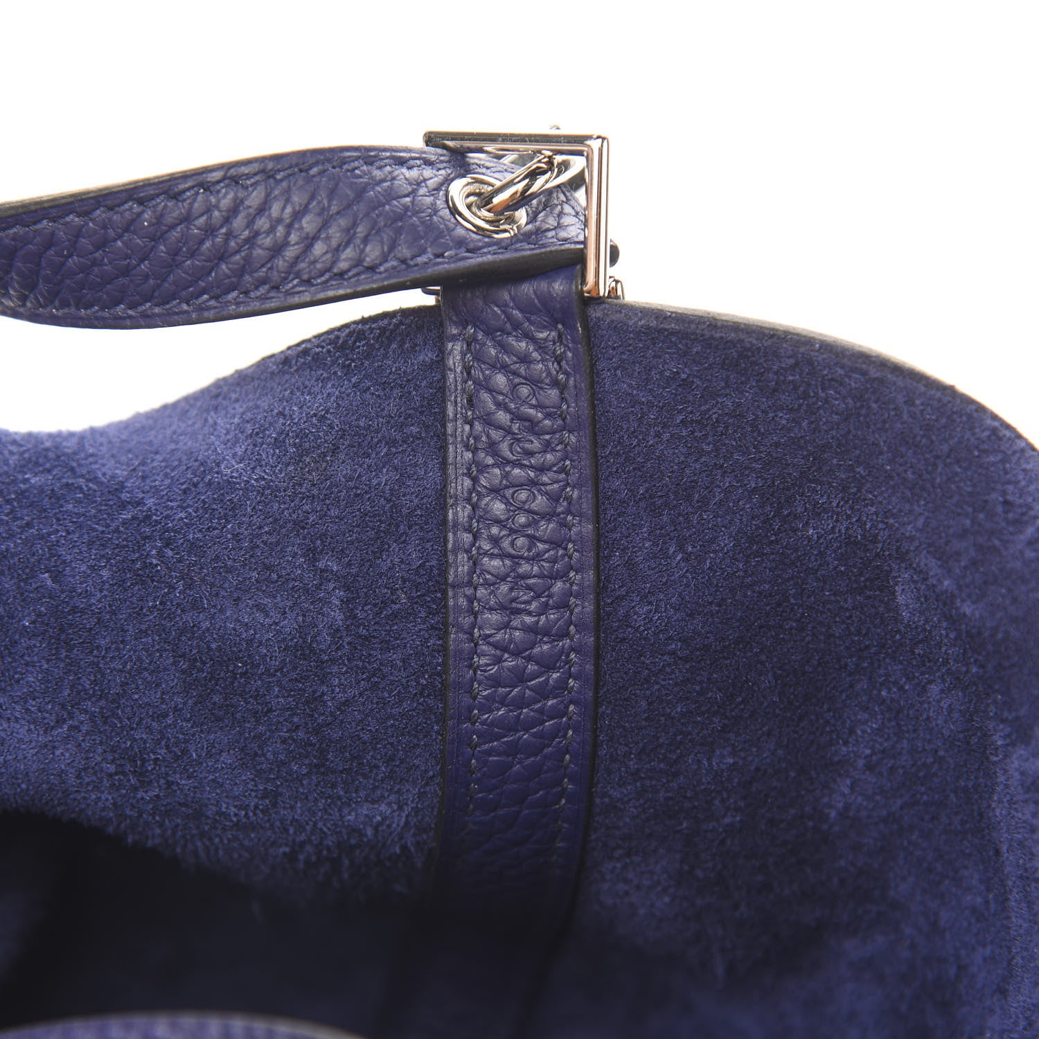 Hermes Taurillon Clemence Picotin Lock 18 PM Bleu Encre 7 of 11