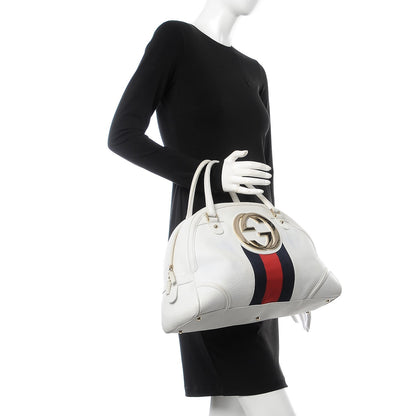 Gucci Calfskin Web Blondie Bowler White 2 of 23