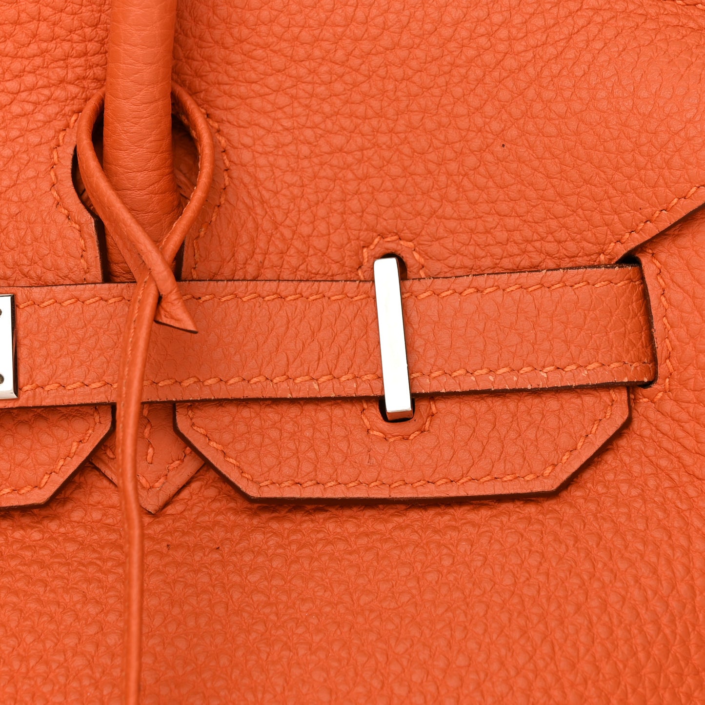 Taurillon Clemence Birkin 30 Orange