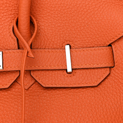 Hermes Taurillon Clemence Birkin 30 Orange 15 of 22