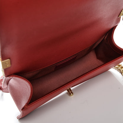 Chanel Caviar Medium Boy Flap Dark Red 5 of 7