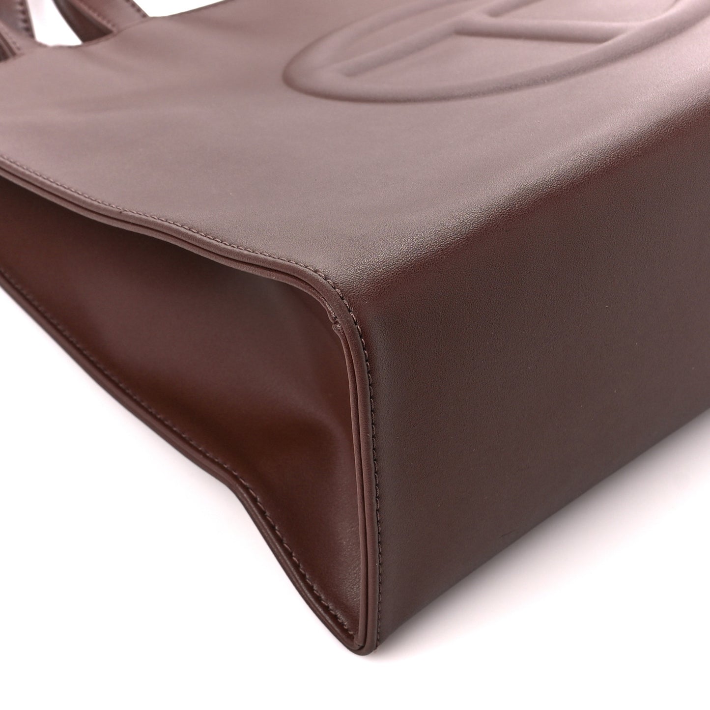 Vegan Leather Medium Shopping Bag Chocolate