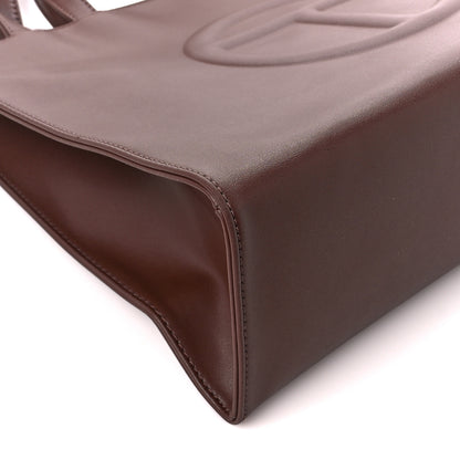 Telfar Vegan Leather Medium Shopping Bag Chocolate 9 of 10