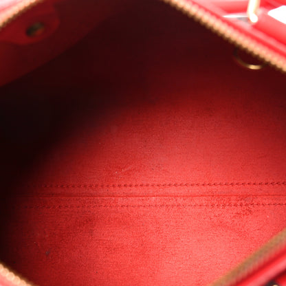 Louis Vuitton Epi Speedy 25 Castillan Red 5 of 10