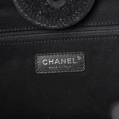 Chanel Lurex Boucle Medium Deauville Tote Black 8 of 9