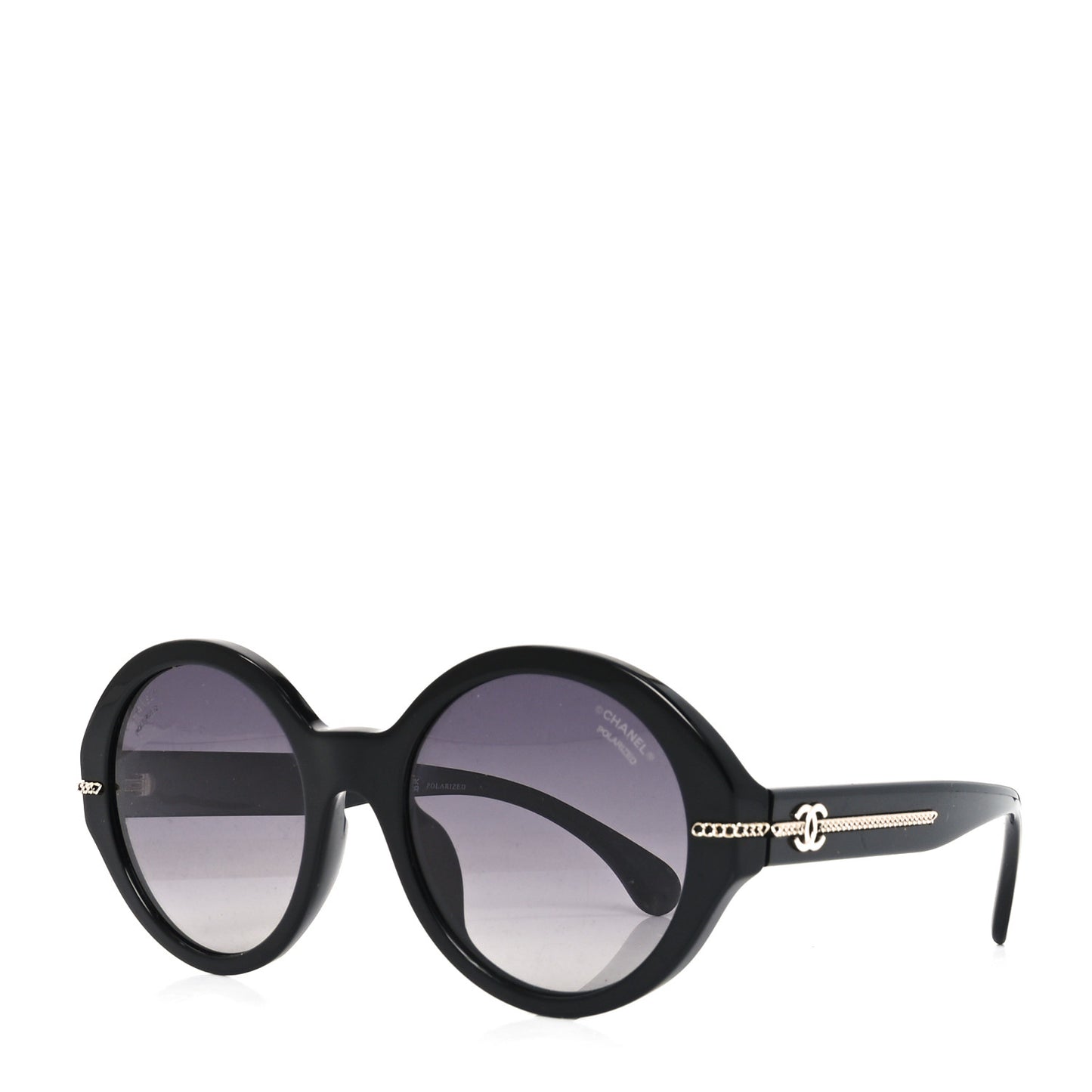 Acetate Chain Sunglasses 5511-A Black
