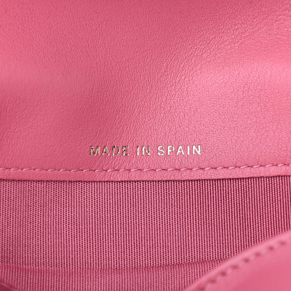 Chanel Lambskin Quilted Boy Yen Wallet Pink 5 of 6