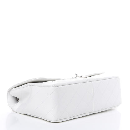 Chanel Caviar Quilted Jumbo Single Flap White 4 of 11