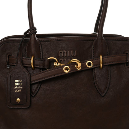 Miu Miu Nappa Medium Aventure Bag Radica 7 of 12
