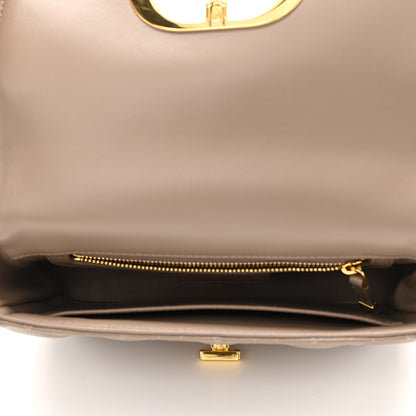 Christian Dior Calfskin Cannage Small Caro Bag Taupe 5 of 11