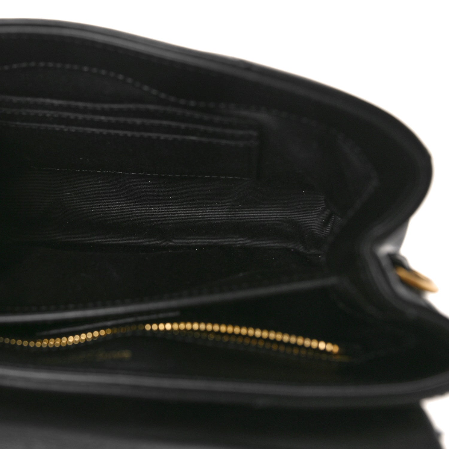 Saint Laurent Calfskin Y Quilted Monogram Toy Loulou Crossbody Bag Black 5 of 12