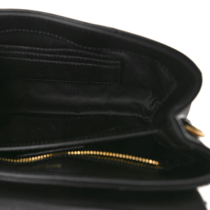 Saint Laurent Calfskin Y Quilted Monogram Toy Loulou Crossbody Bag Black 5 of 12