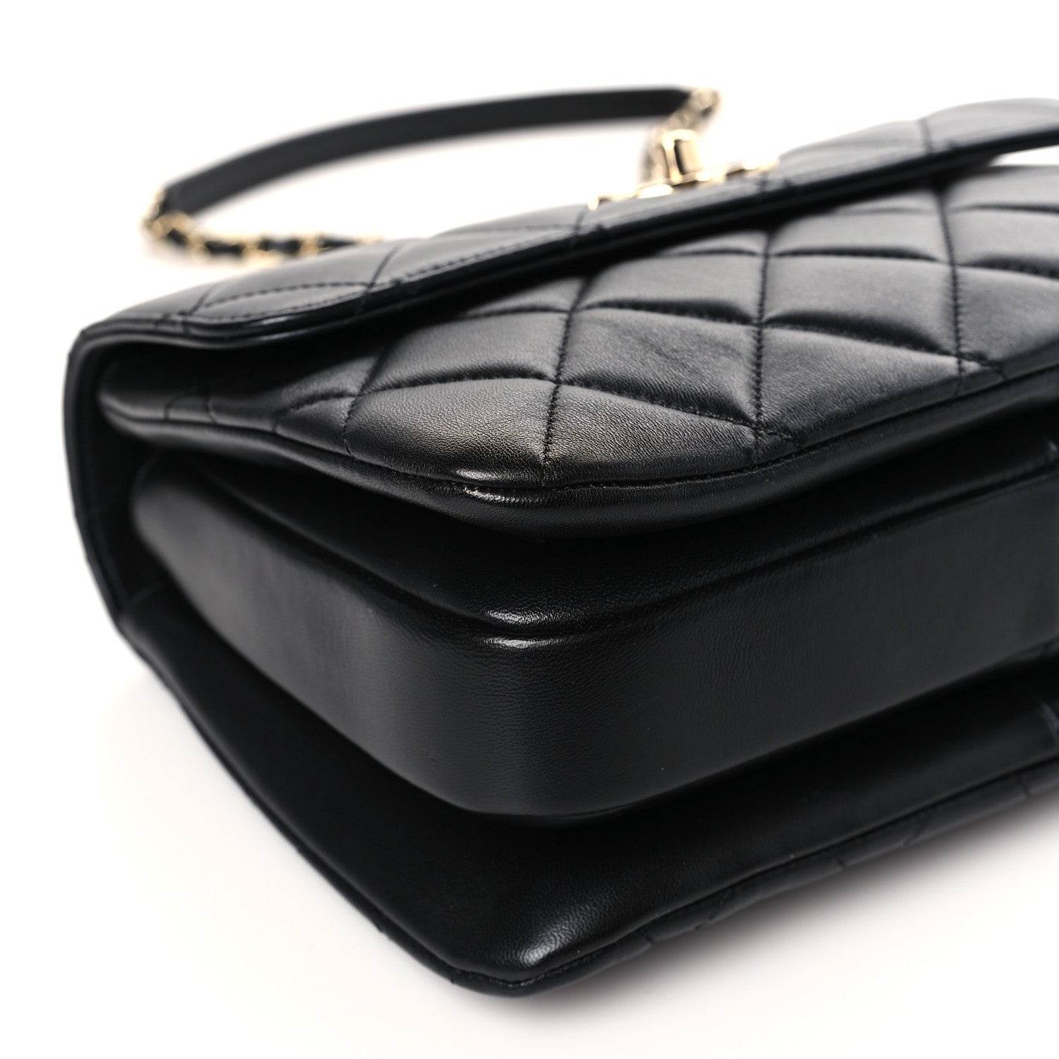 Chanel Lambskin Quilted Small Trendy CC Dual Handle Flap Bag Black 9 of 9
