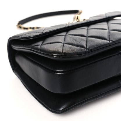 Chanel Lambskin Quilted Small Trendy CC Dual Handle Flap Bag Black 9 of 9
