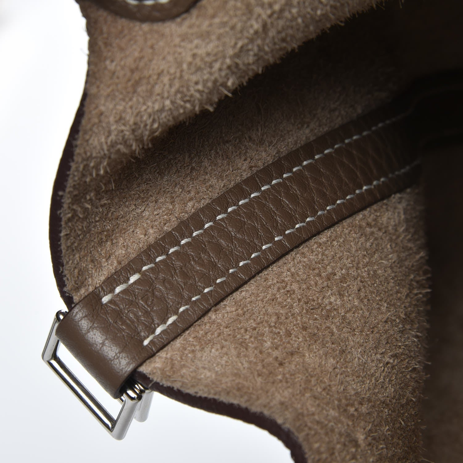 Hermes Taurillon Clemence Picotin Lock 18 PM Etoupe 7 of 8
