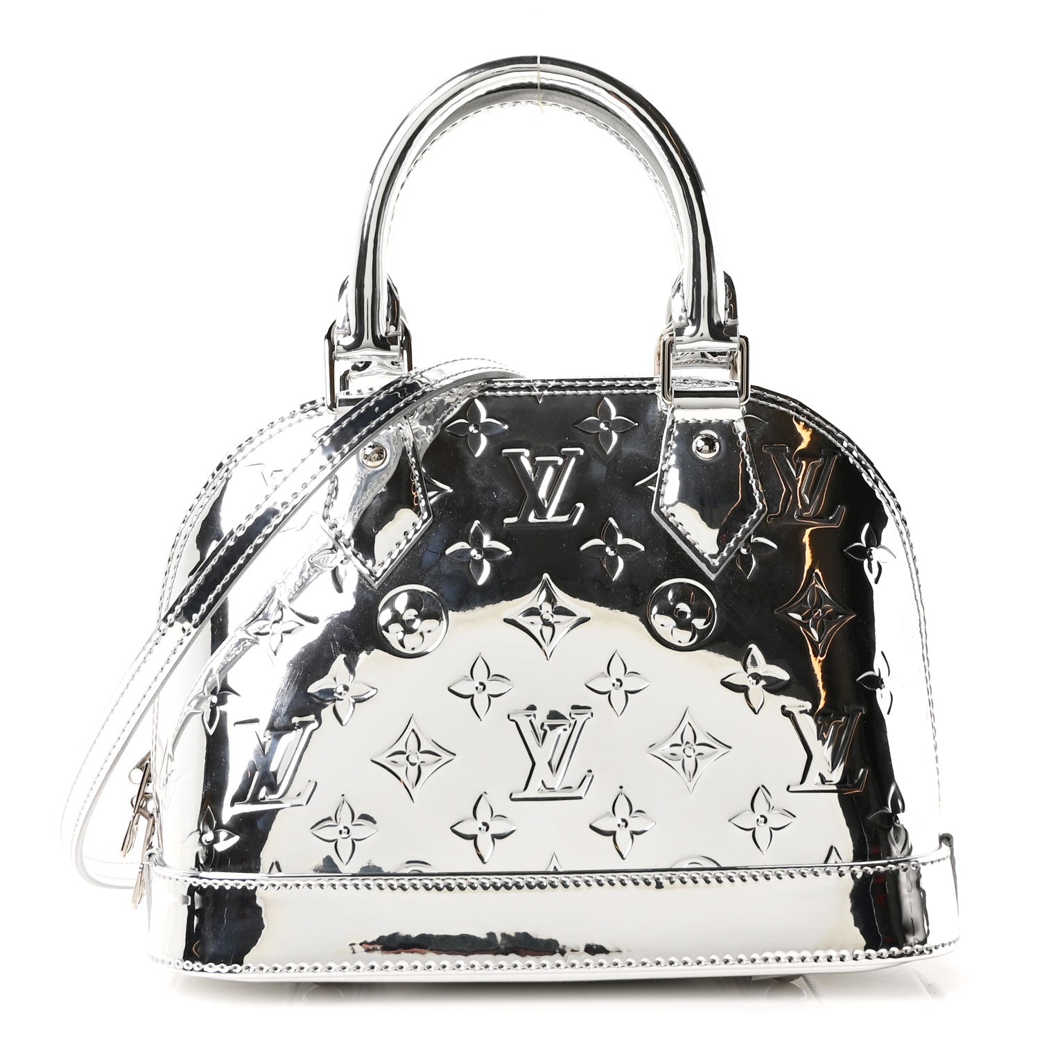 Louis Vuitton Monogram Miroir Alma BB Silver 1 of 10