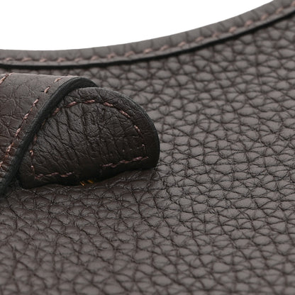 Hermes Taurillon Clemence Evelyne TPM Chocolate 7 of 11