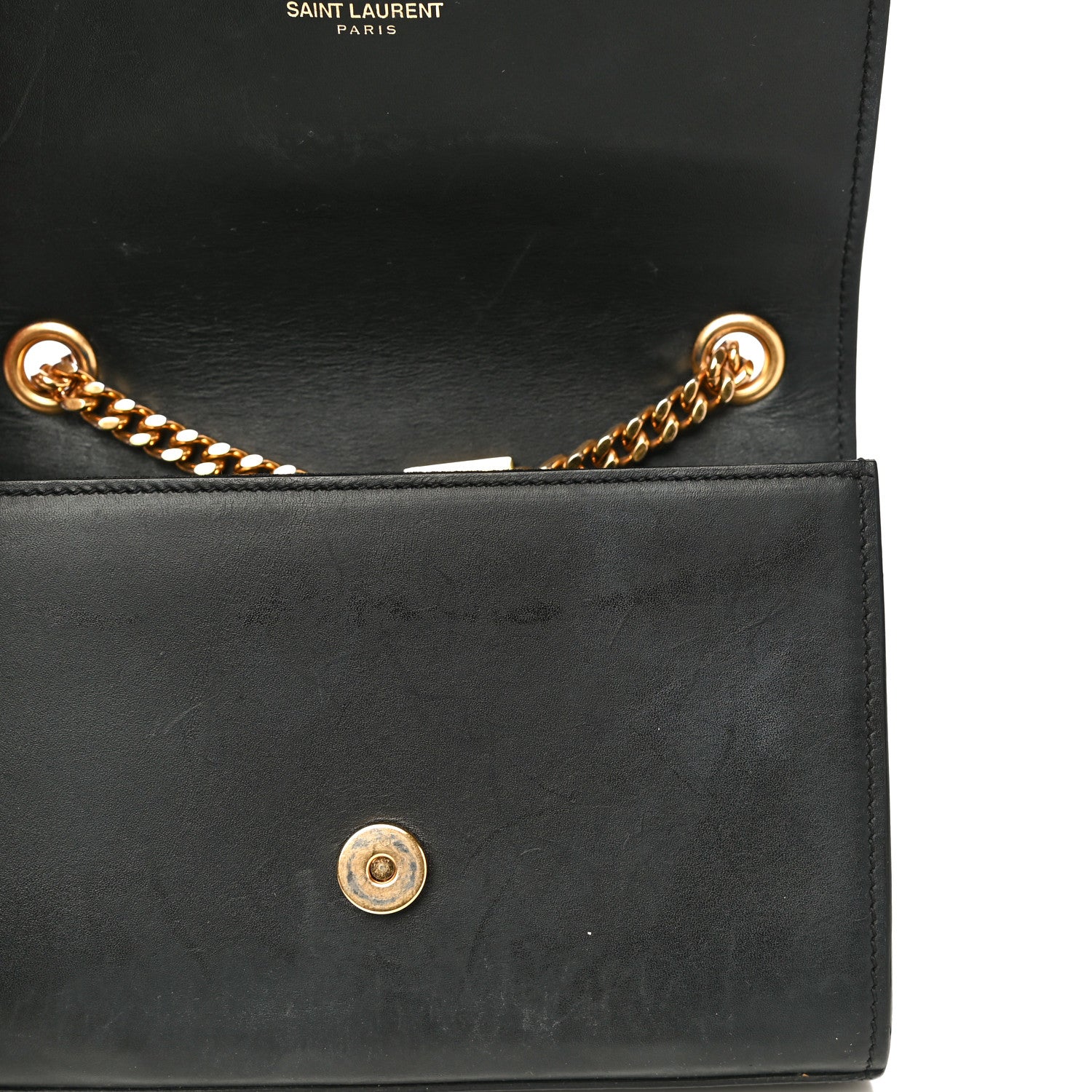 Saint Laurent Calfskin Small Classic Monogram Kate Tassel Satchel Black 10 of 26