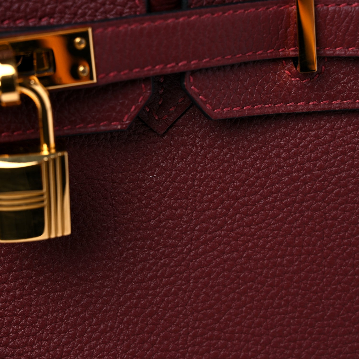 Hermes Togo Birkin 25 Rouge H 11 of 12
