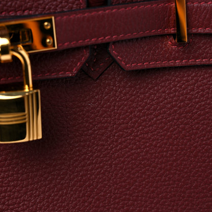 Hermes Togo Birkin 25 Rouge H 11 of 12