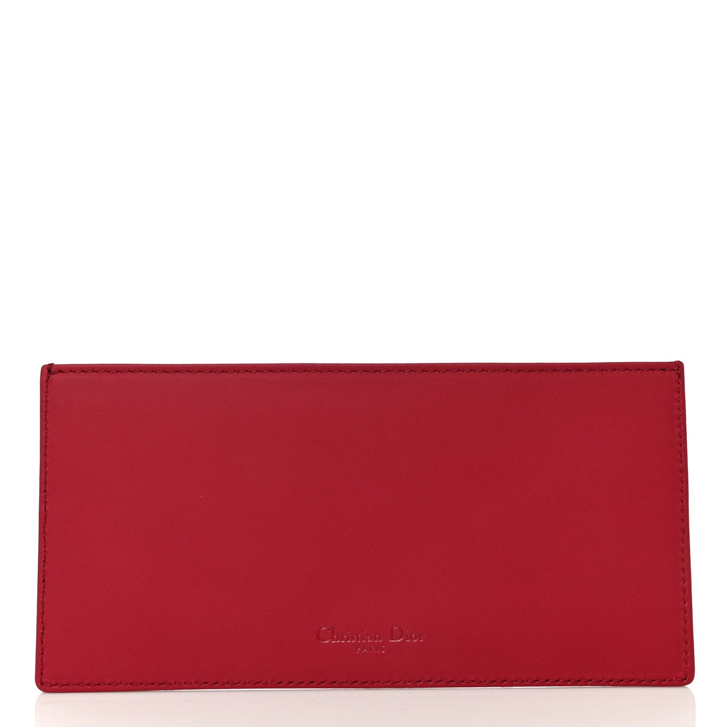 Ultra Matte Calfskin Cannage Lady Dior Clutch Cerise