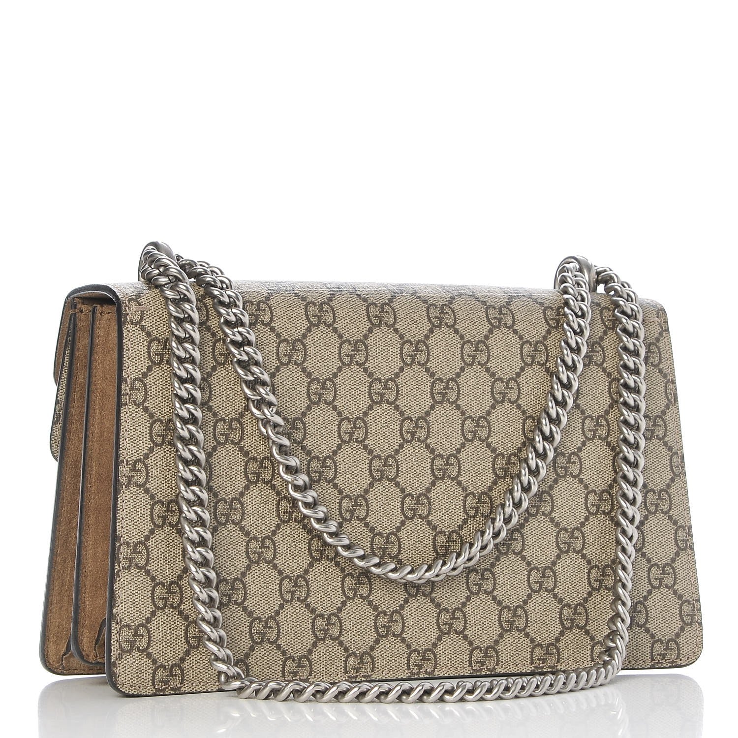 Gucci GG Supreme Monogram Small Dionysus Shoulder Bag Taupe 4 of 9