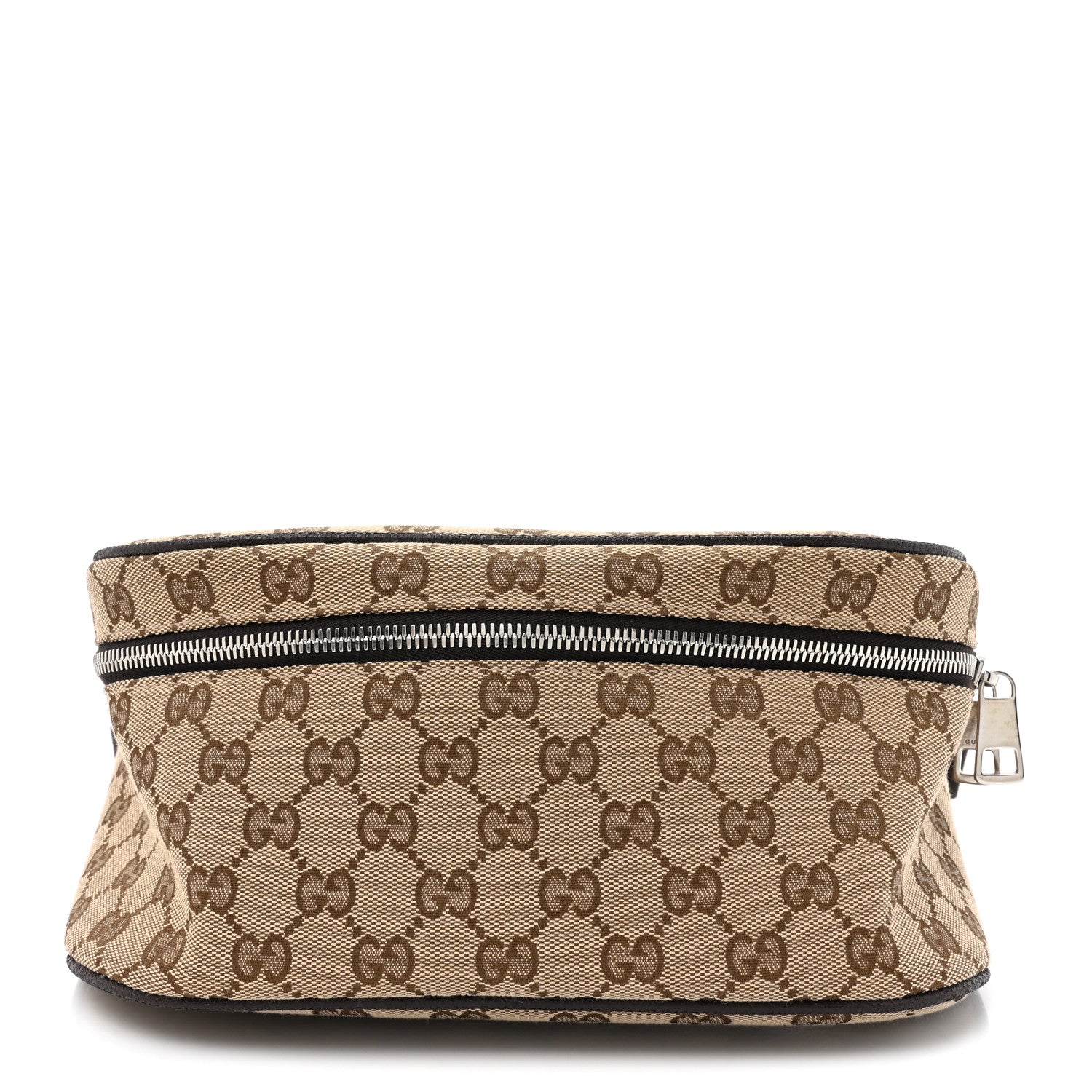 Gucci Monogram Dollar Calfskin Waist Pouch Beige Ebony Testa di Moro Marrone Scuro 1 of 10