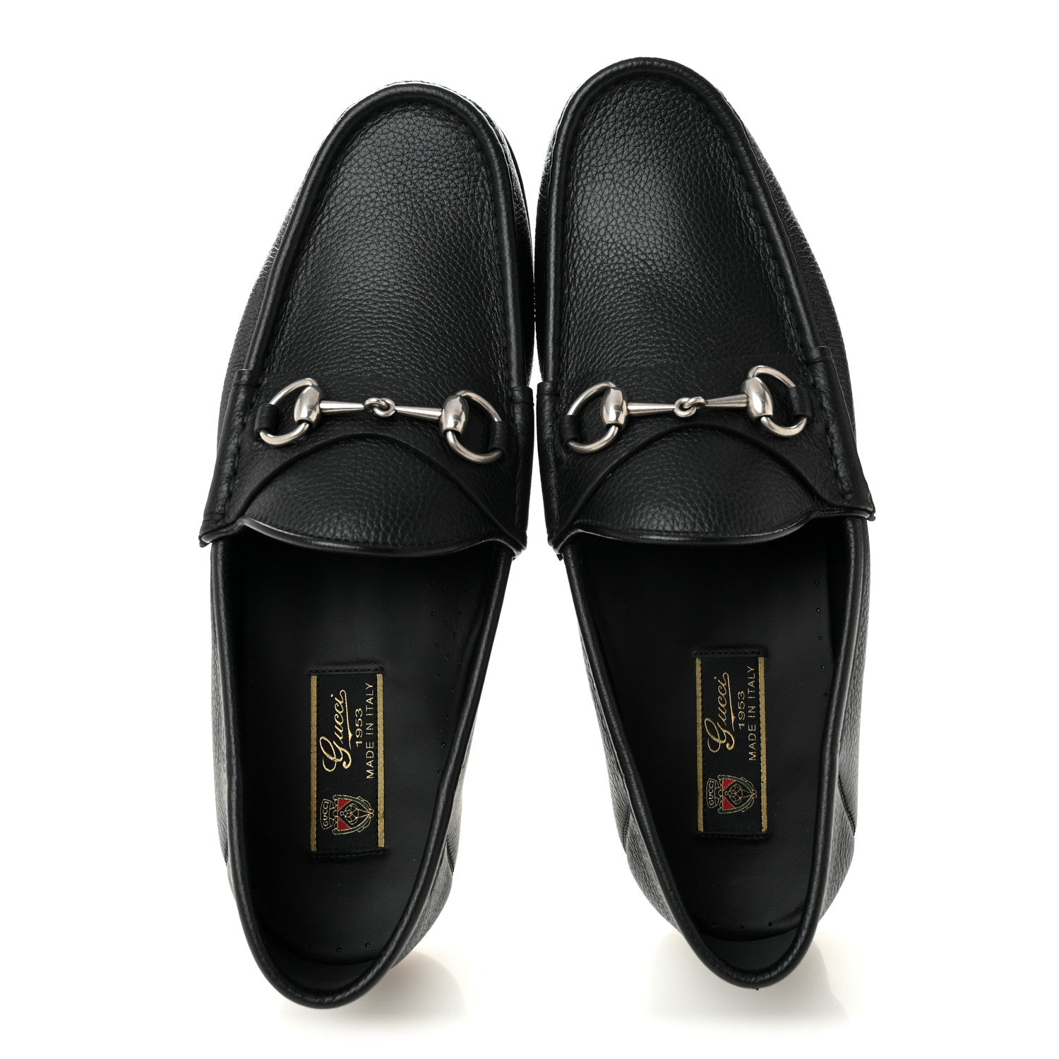 Gucci Bryanne Calfskin Mens 1953 Horsebit Loafers 10 Black 2 of 11