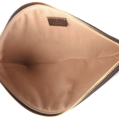 Gucci GG Supreme Monogram Large Ophidia Pouch Clutch Brown 4 of 8