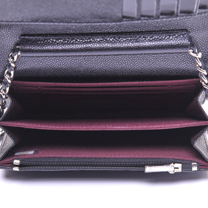 Chanel Caviar Quilted Mini Wallet On Chain WOC Black 5 of 13
