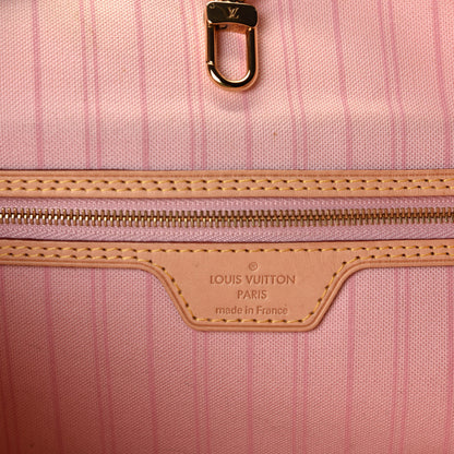 Louis Vuitton Damier Azur Delightful PM Rose Ballerine 4 of 5