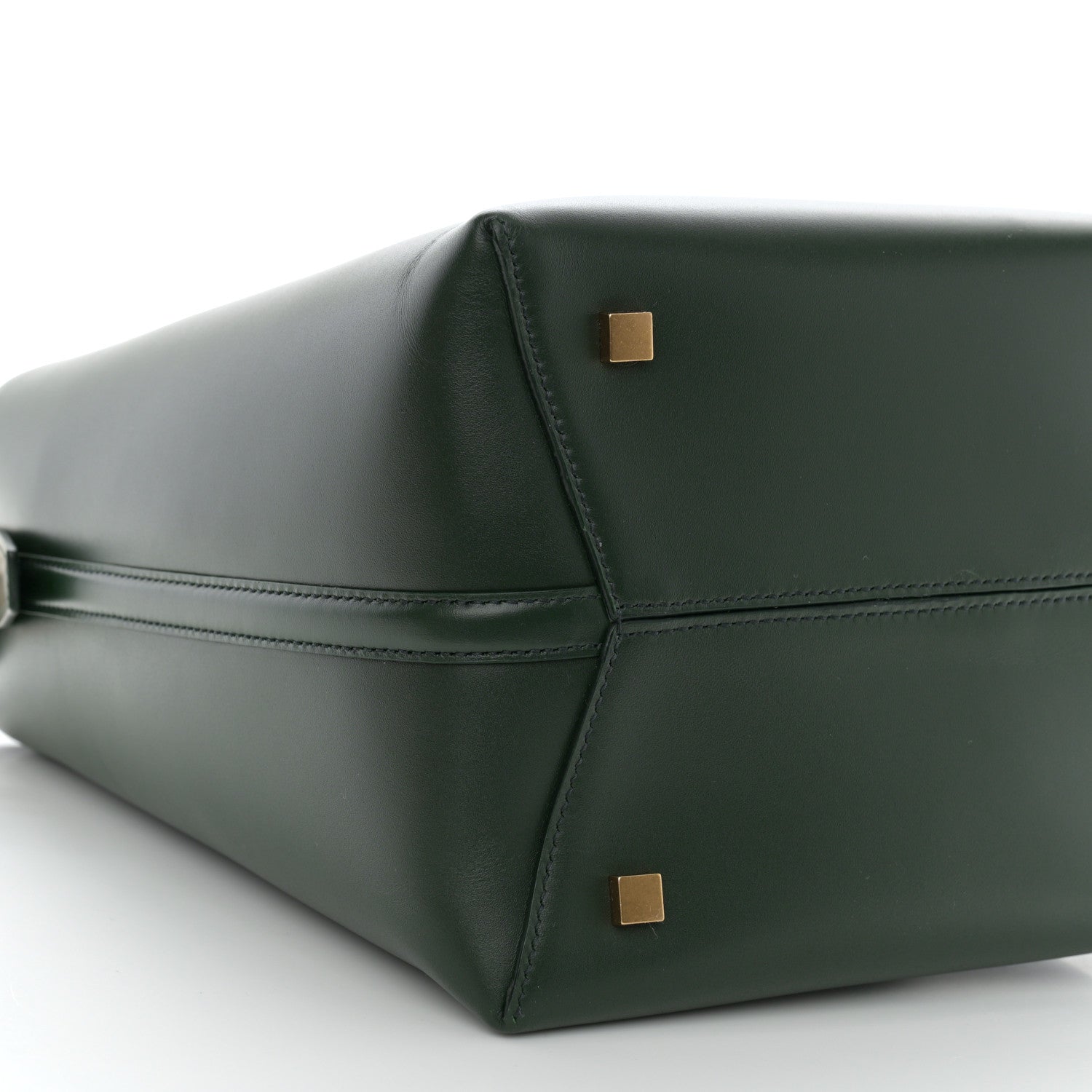 Saint Laurent Shiny Calfskin Le 37 Bucket Bag Vert Fonce 10 of 12
