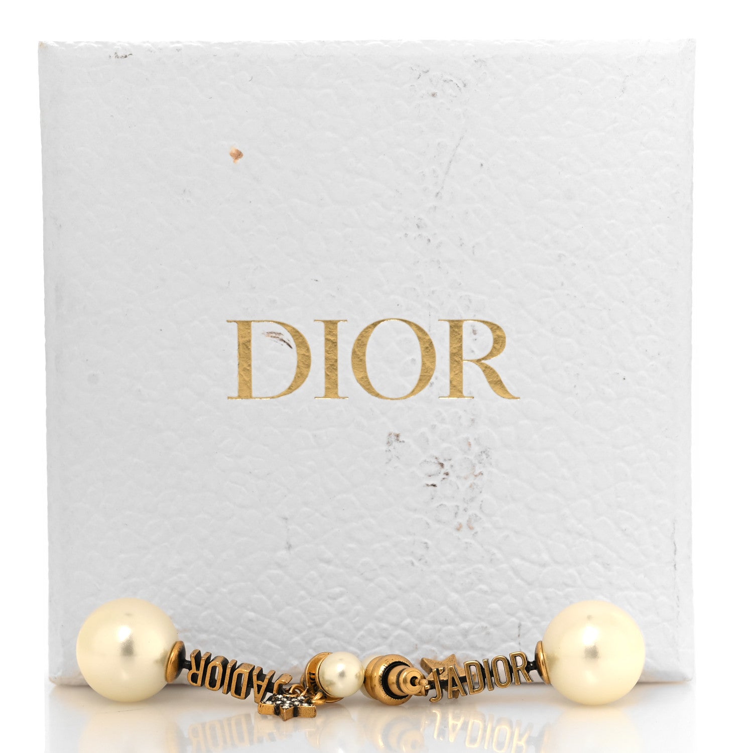 Christian Dior Pearl J'Adior Tribal Earrings Gold 5 of 5