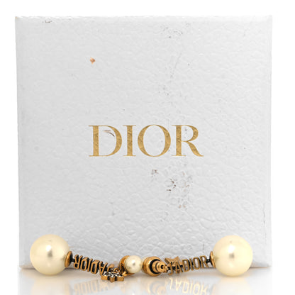 Christian Dior Pearl J'Adior Tribal Earrings Gold 5 of 5