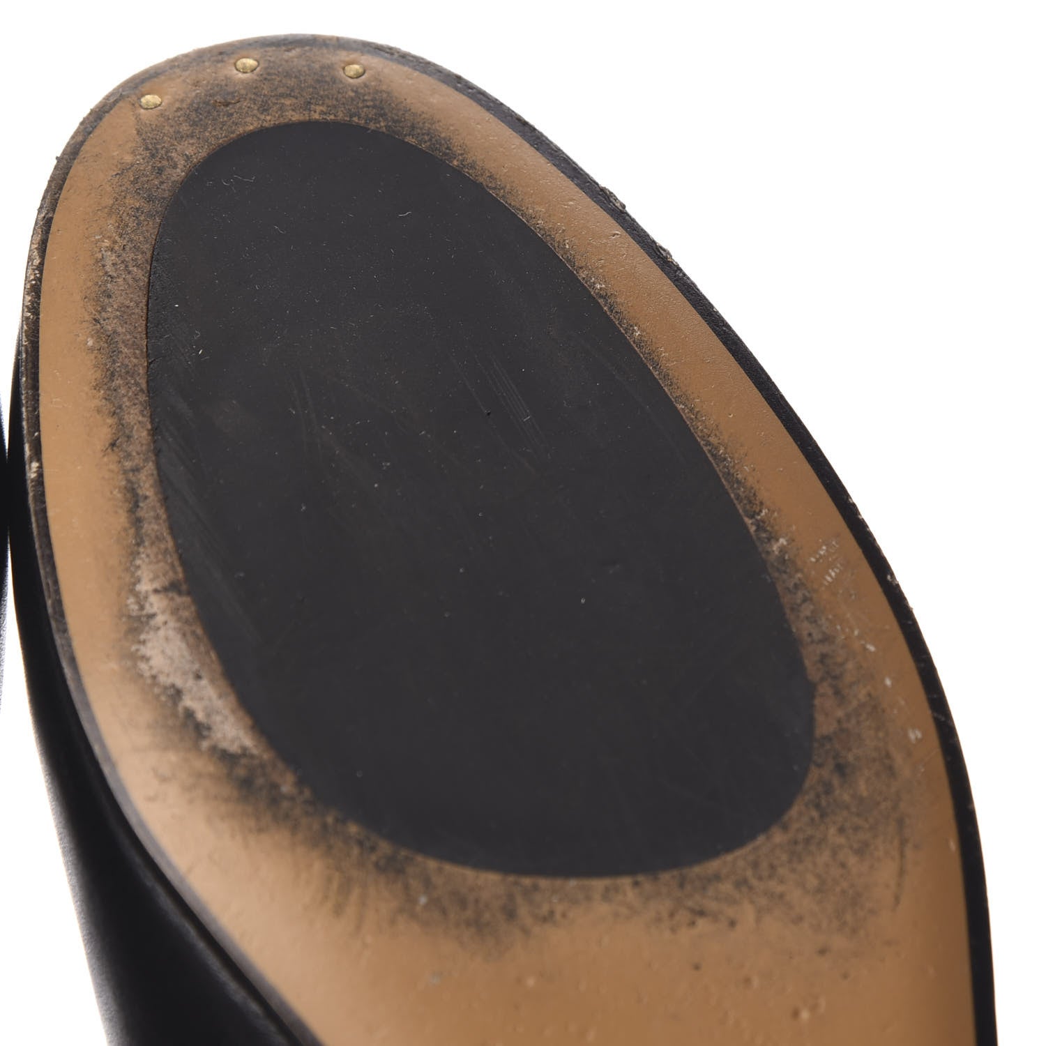 Gucci Calfskin Womens Jordaan Loafers 35.5 Black 10 of 13