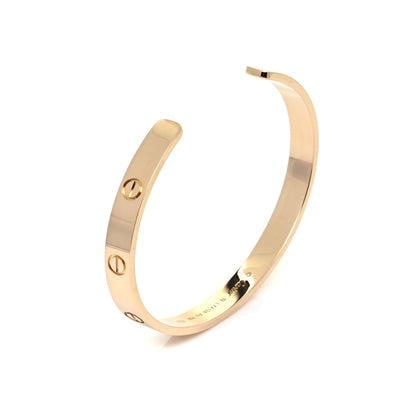 Cartier 18K Yellow Gold LOVE Cuff Bracelet 19 4 of 7