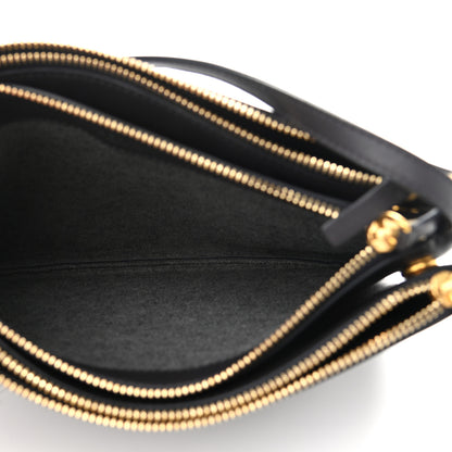 Celine Lambskin Large Trio Crossbody Bag Anthracite 6 of 11