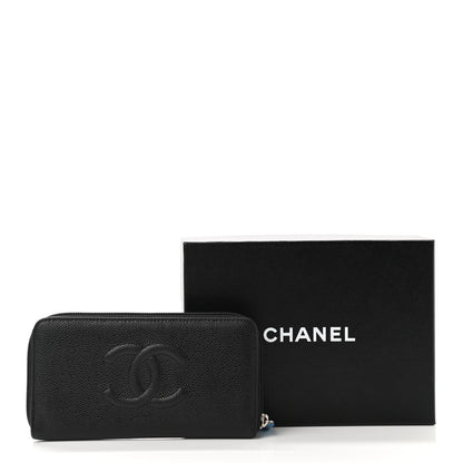 Chanel Caviar Large Timeless CC Zip Around Wallet Black 11 of 11