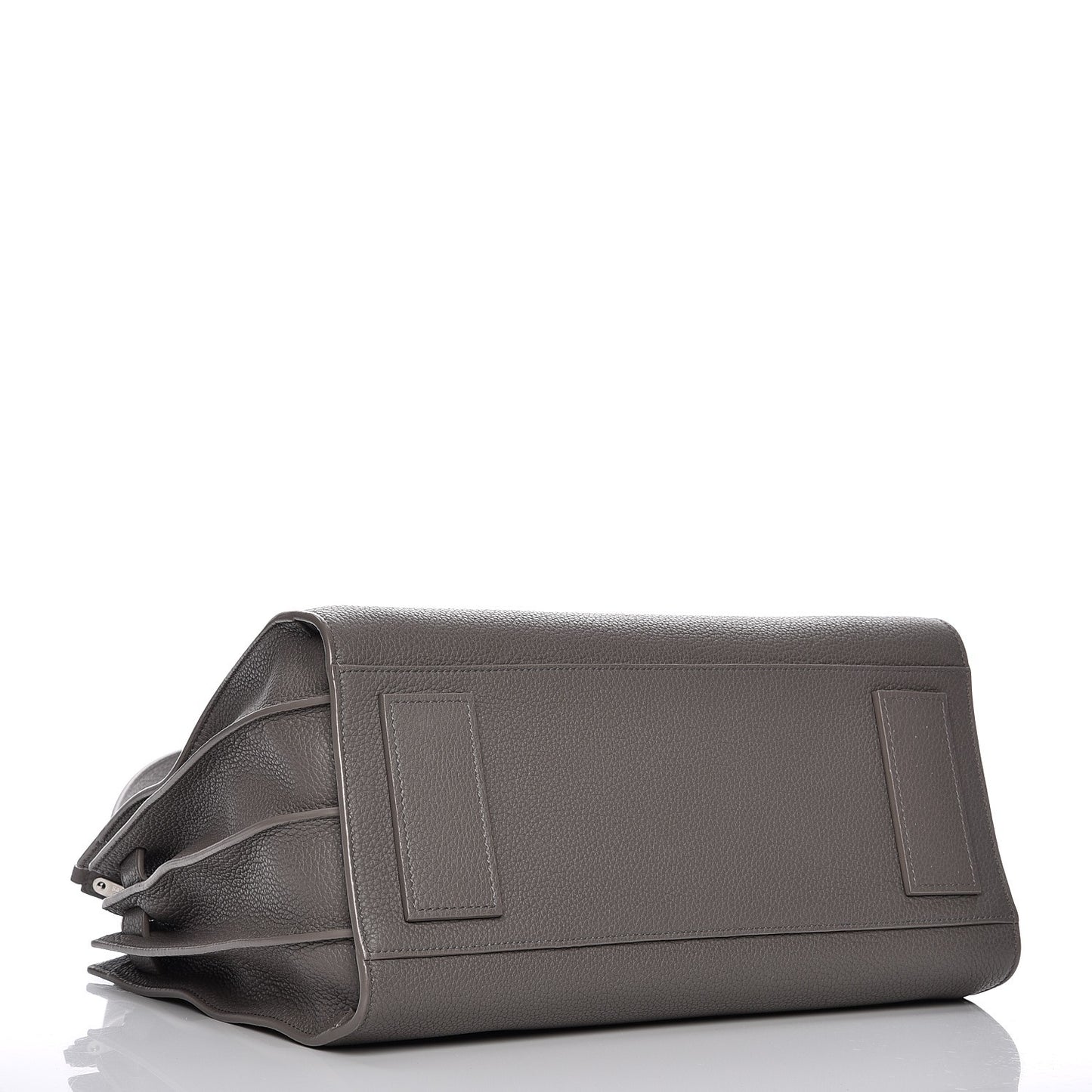 Grained Calfskin Small Supple Sac De Jour Fog