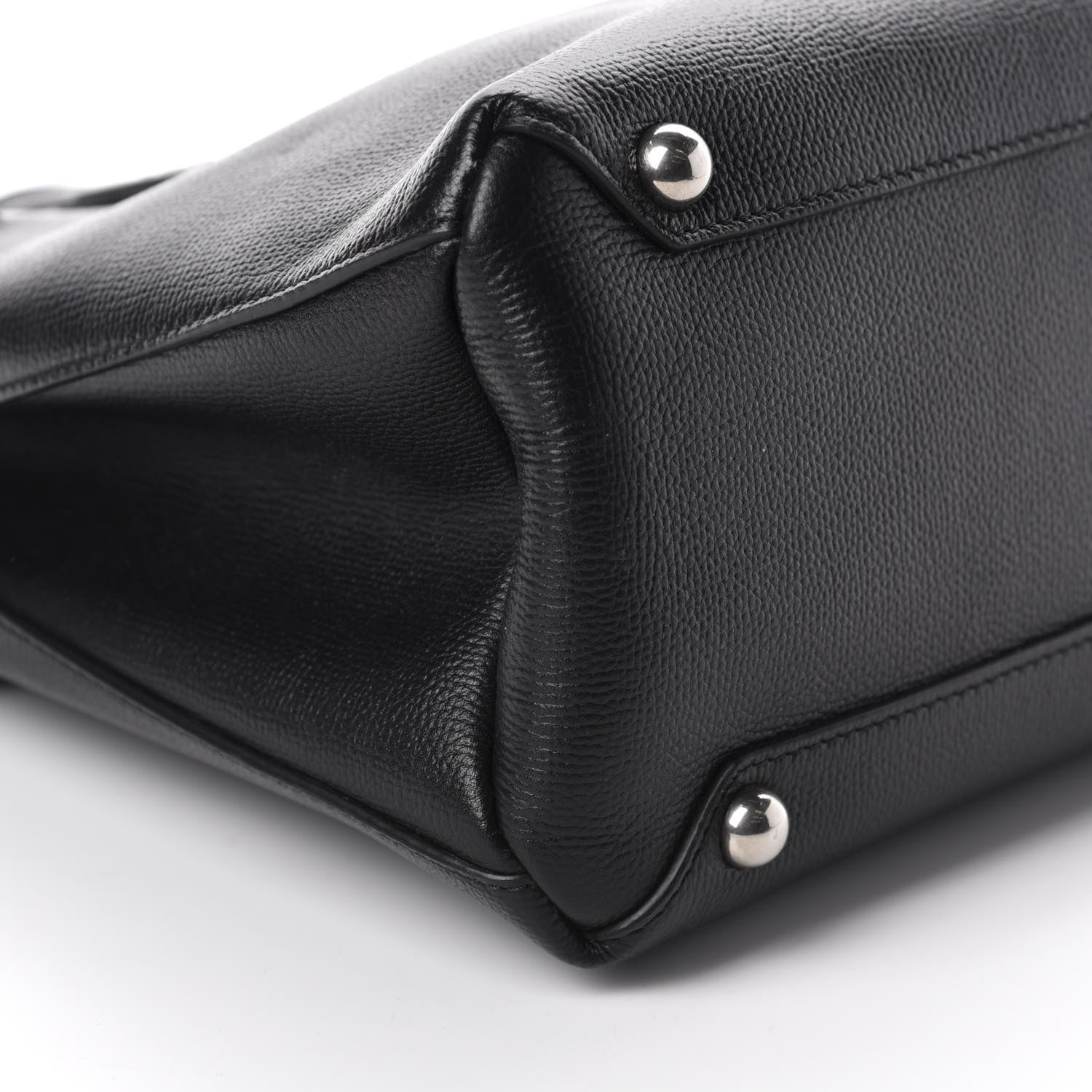 Burberry Derby Calfskin House Check Medium Banner Tote Black 6 of 11