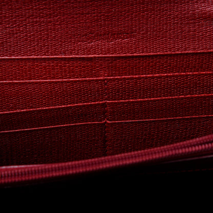 Saint Laurent Textured Calfskin Classic Y Ligne Clutch Red 8 of 25