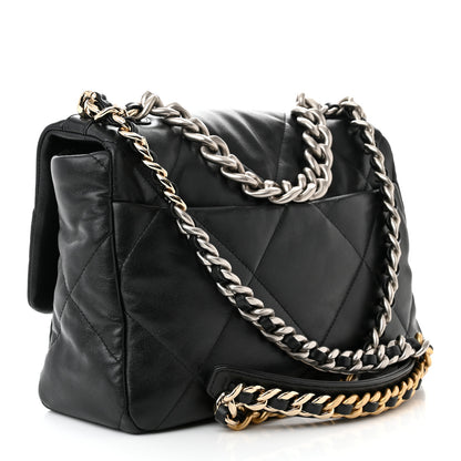 Chanel Lambskin Quilted Large Chanel 19 Flap Black 3 of 11
