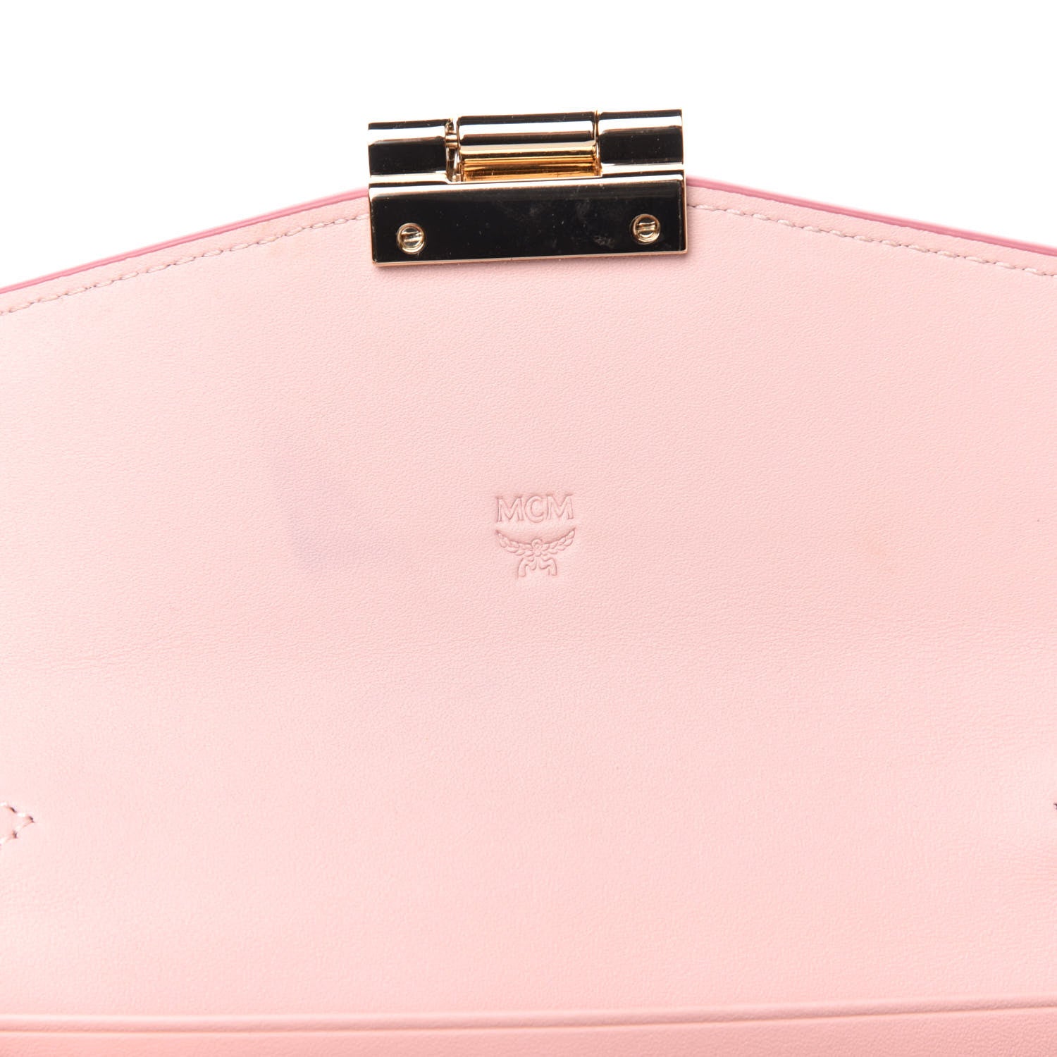 MCM Visetos Large Patricia Wallet On Chain Soft Pink 6 of 9