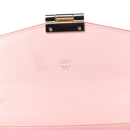 MCM Visetos Large Patricia Wallet On Chain Soft Pink 6 of 9