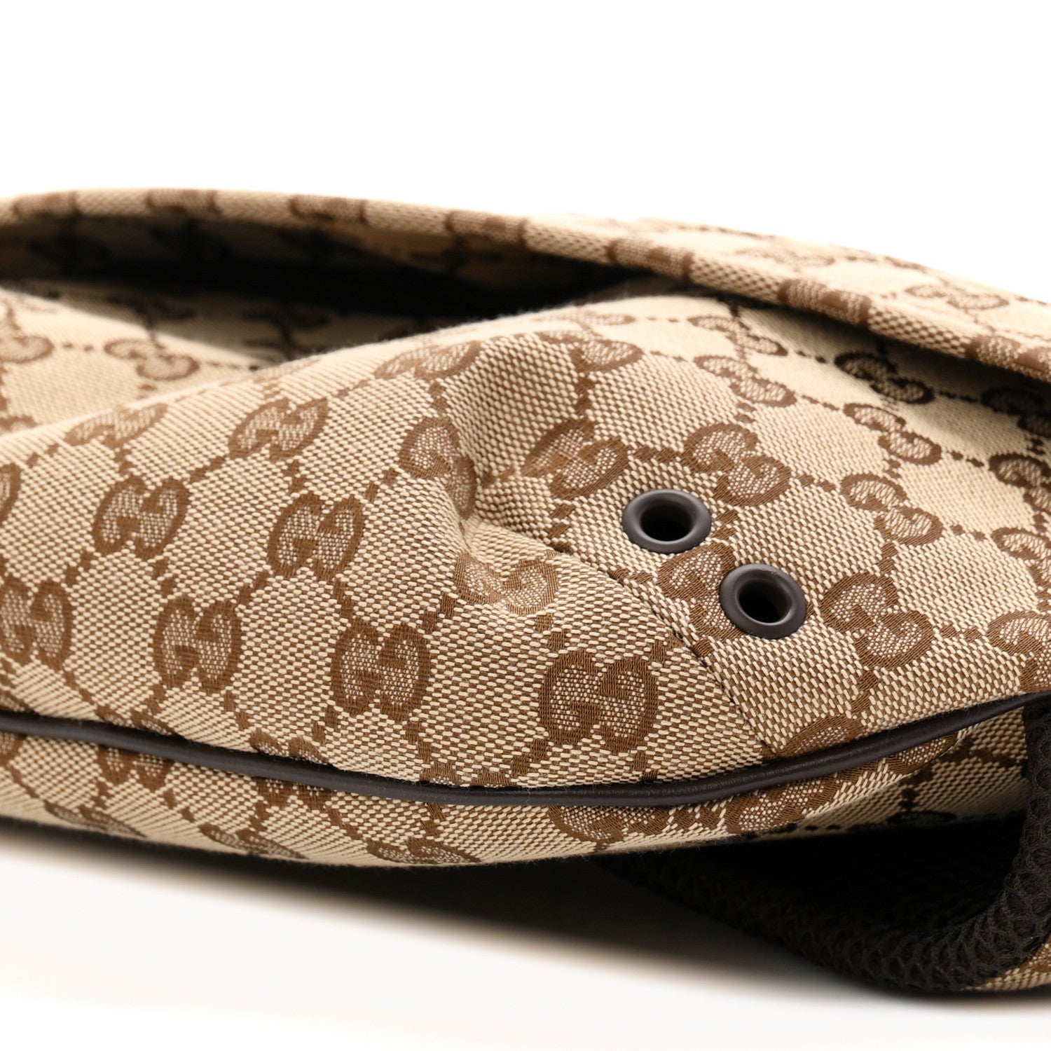 Gucci Monogram Large Belt Bag Beige Dark Brown 9 of 9
