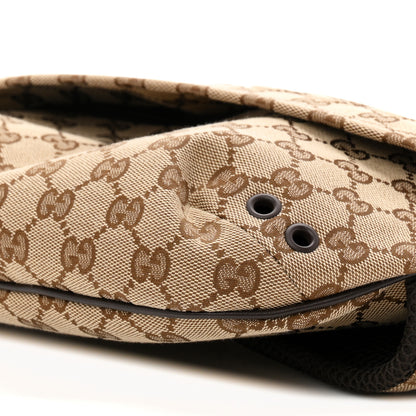 Gucci Monogram Large Belt Bag Beige Dark Brown 9 of 9