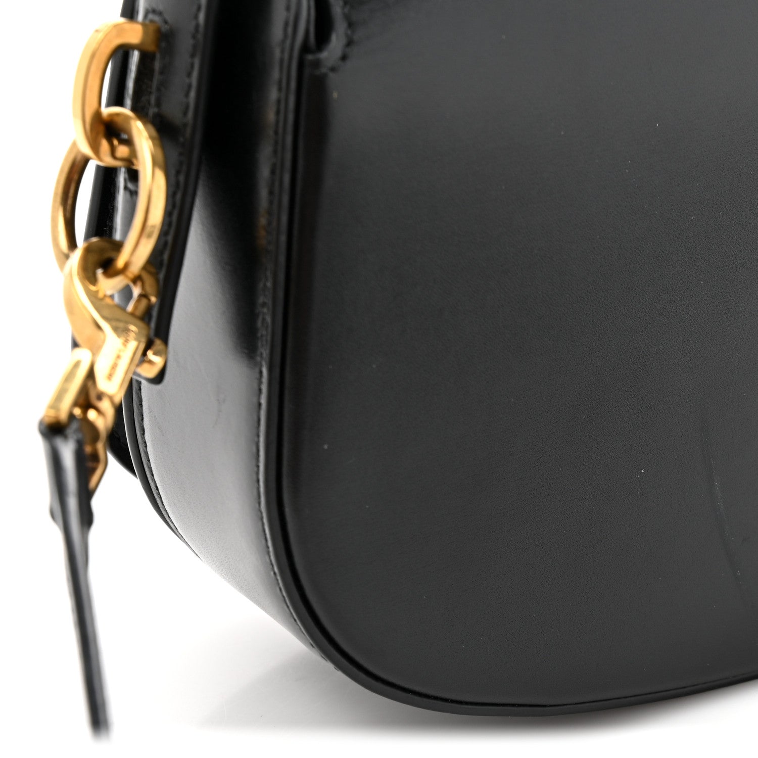 Saint Laurent Box Calfskin Voltaire Top Handle Crossbody Bag Black