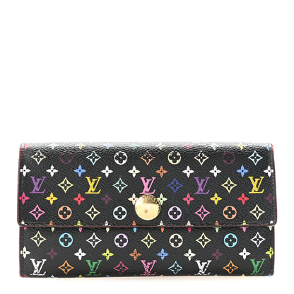 Louis Vuitton Monogram Multicolor Sarah Wallet Black Grenade 1 of 7
