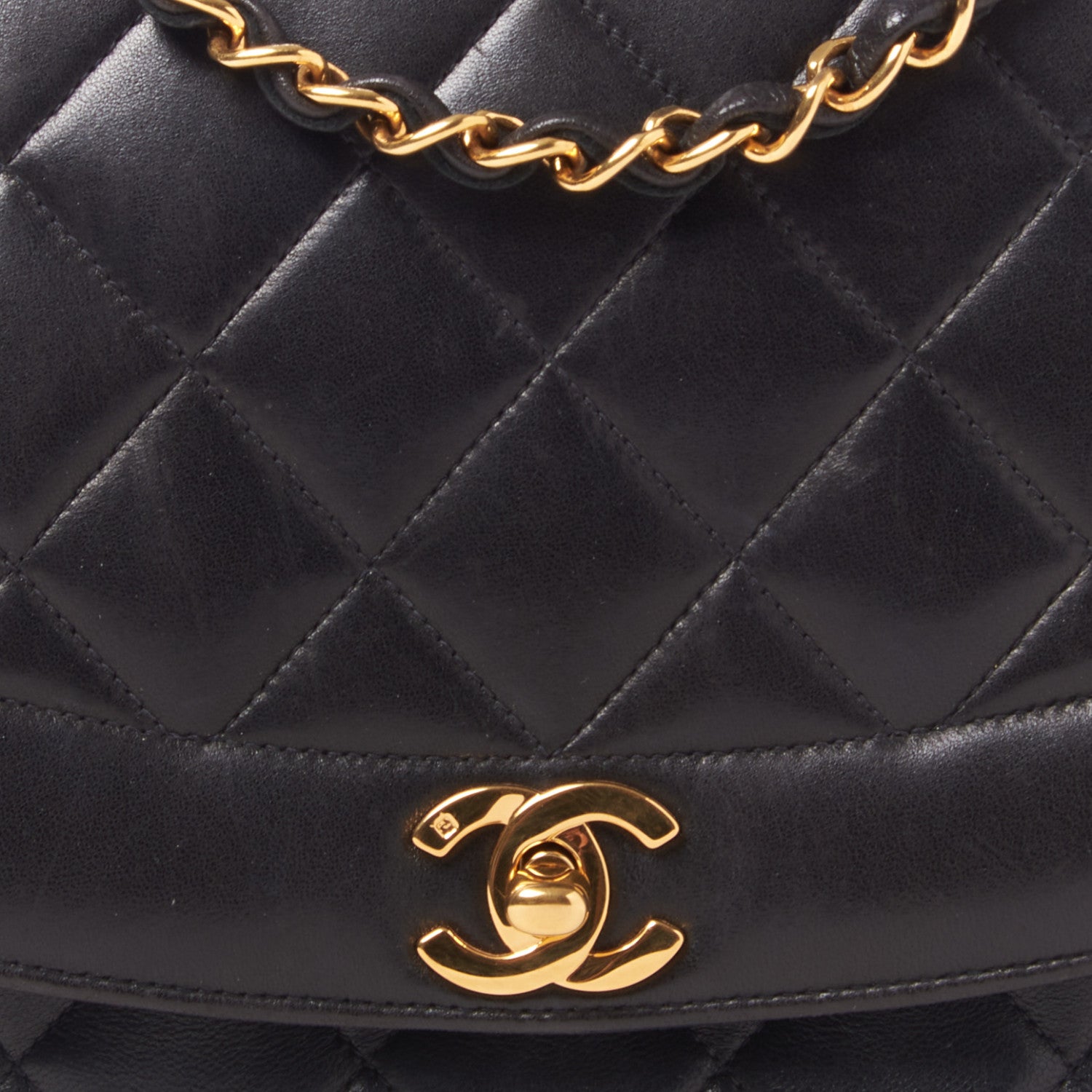 Chanel Lambskin Quilted Medium Single Flap Black 7 of 9